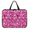 Breast Cancer Awareness Symbol Print Laptop Sleeve With Handle