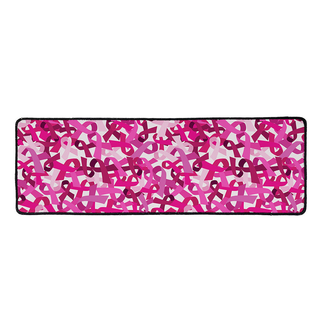 Breast Cancer Awareness Symbol Print Long Kitchen Mat