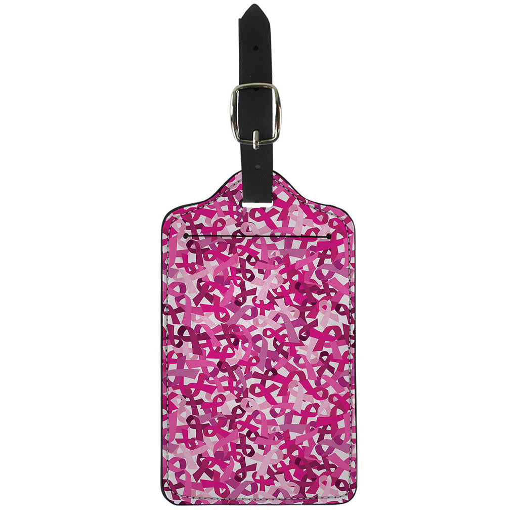 Breast Cancer Awareness Symbol Print Luggage Tag