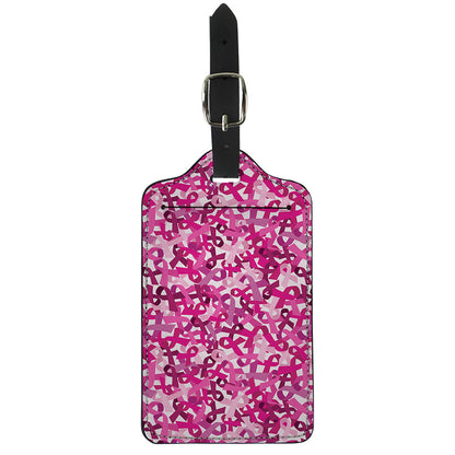 Breast Cancer Awareness Symbol Print Luggage Tag