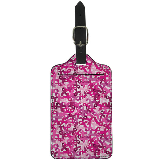 Breast Cancer Awareness Symbol Print Luggage Tag