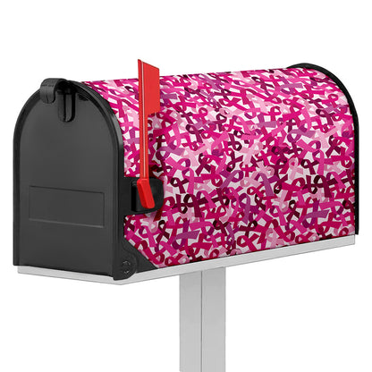 Breast Cancer Awareness Symbol Print Mailbox Cover