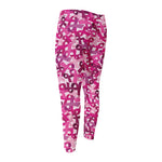 Breast Cancer Awareness Symbol Print Men's Compression Pants