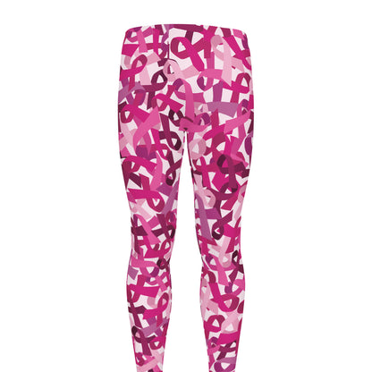Breast Cancer Awareness Symbol Print Men's leggings