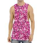 Breast Cancer Awareness Symbol Print Men's Muscle Tank Top