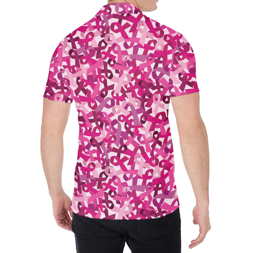 Breast Cancer Awareness Symbol Print Men's Shirt