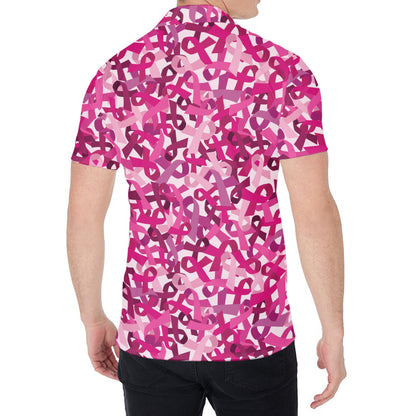 Breast Cancer Awareness Symbol Print Men's Shirt
