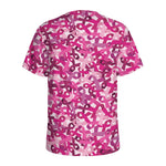 Breast Cancer Awareness Symbol Print Men's Sports T-Shirt