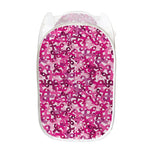 Breast Cancer Awareness Symbol Print Mesh Laundry Hamper