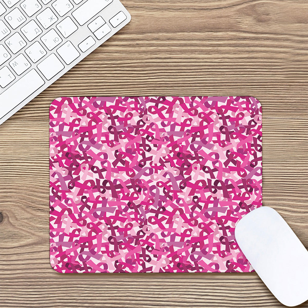 Breast Cancer Awareness Symbol Print Mouse Pad