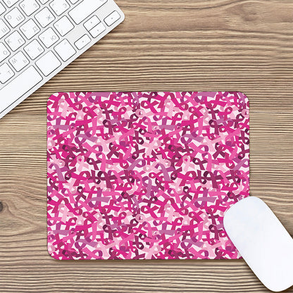 Breast Cancer Awareness Symbol Print Mouse Pad