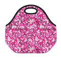 Breast Cancer Awareness Symbol Print Neoprene Lunch Bag
