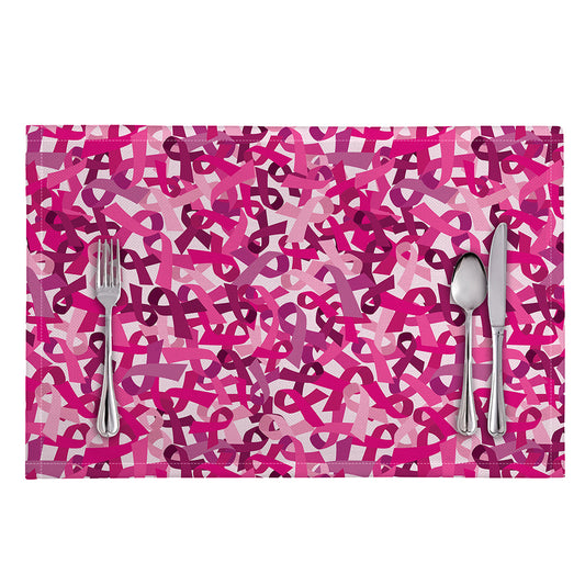 Breast Cancer Awareness Symbol Print Placemat