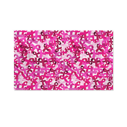 Breast Cancer Awareness Symbol Print Polyester Flag