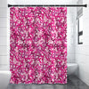 Breast Cancer Awareness Symbol Print Premium Shower Curtain