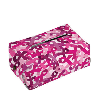 Breast Cancer Awareness Symbol Print Rectangle Tissue Box Cover