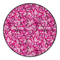 Breast Cancer Awareness Symbol Print Round Floor Mat