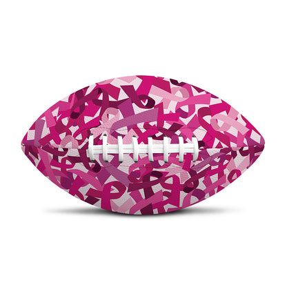 Breast Cancer Awareness Symbol Print Rugby Ball