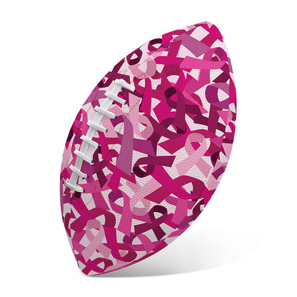 Breast Cancer Awareness Symbol Print Rugby Ball