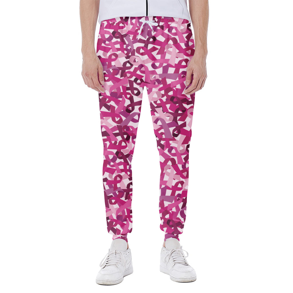Breast Cancer Awareness Symbol Print Scuba Joggers