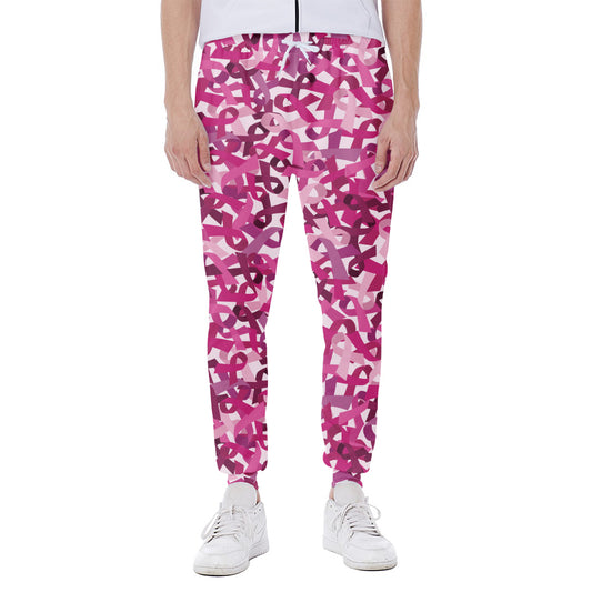 Breast Cancer Awareness Symbol Print Scuba Joggers