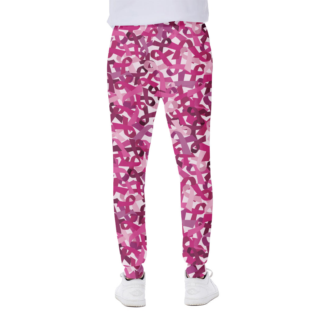 Breast Cancer Awareness Symbol Print Scuba Joggers