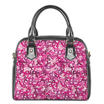 Breast Cancer Awareness Symbol Print Shoulder Handbag