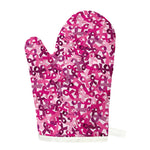 Breast Cancer Awareness Symbol Print Single Oven Mitt