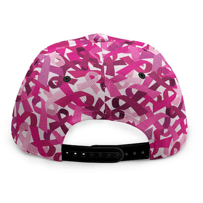Breast Cancer Awareness Symbol Print Snapback Cap