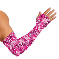 Breast Cancer Awareness Symbol Print Sun Protection Arm Sleeves