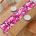 Breast Cancer Awareness Symbol Print Table Runner