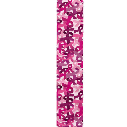 Breast Cancer Awareness Symbol Print Table Runner
