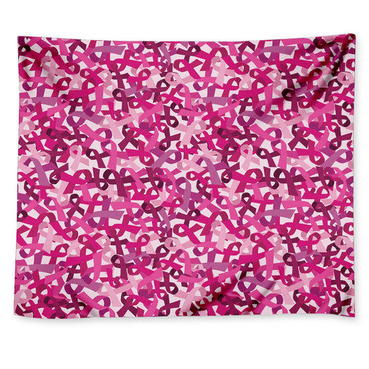 Breast Cancer Awareness Symbol Print Tapestry