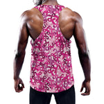 Breast Cancer Awareness Symbol Print Training Tank Top