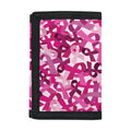 Breast Cancer Awareness Symbol Print Trifold Wallet