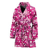 Breast Cancer Awareness Symbol Print Women's Bathrobe