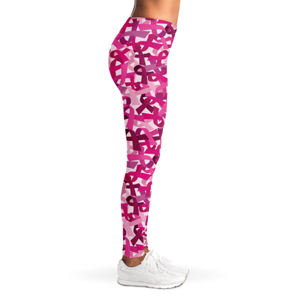 Breast Cancer Awareness Symbol Print Women's Leggings