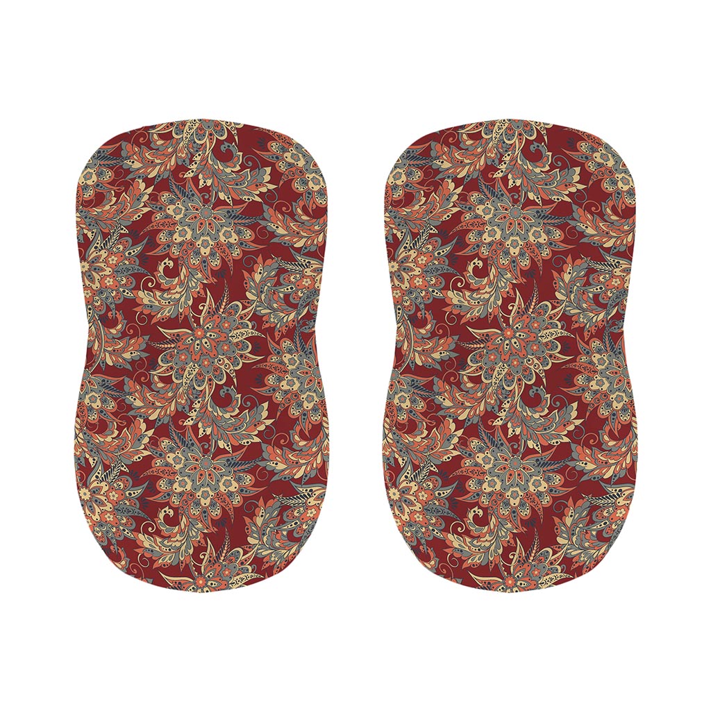 Brick Floral Bohemian Pattern Print Bar Stool Covers