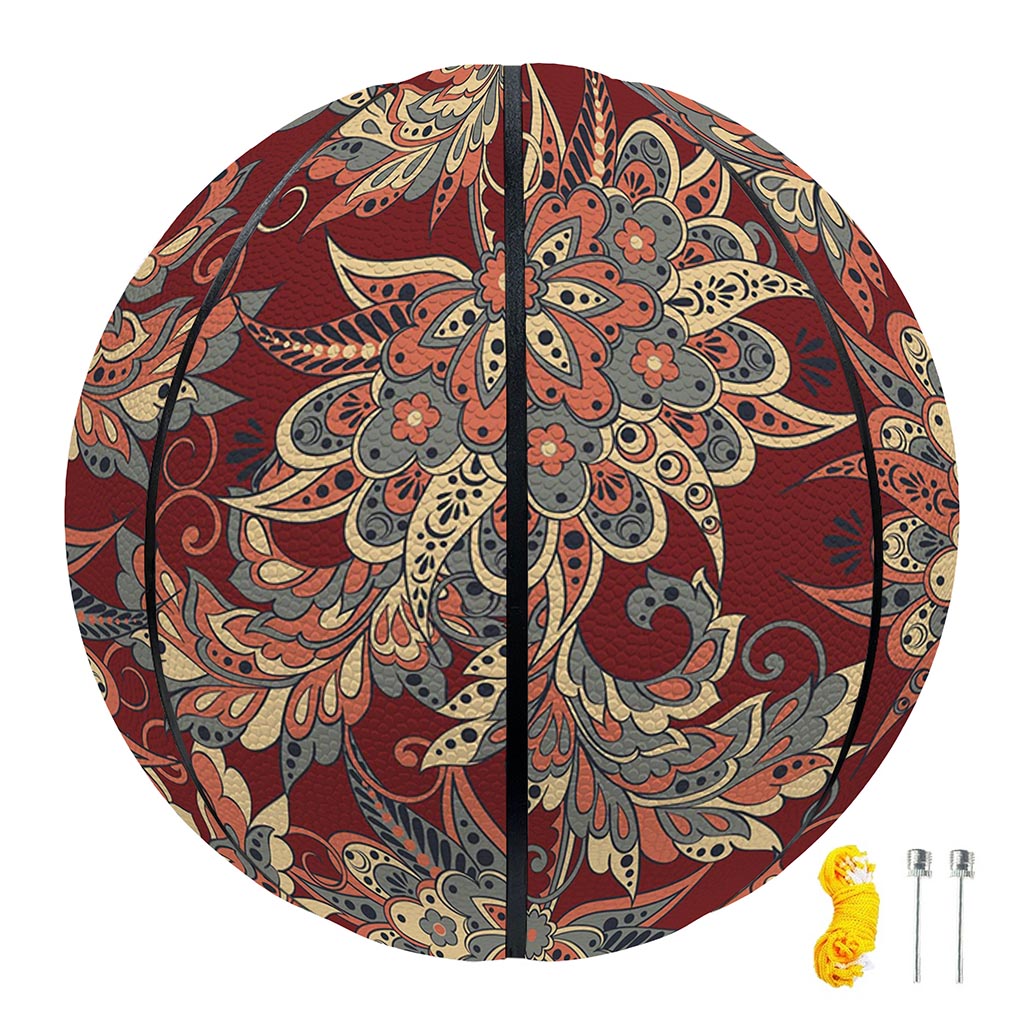 Brick Floral Bohemian Pattern Print Basketball