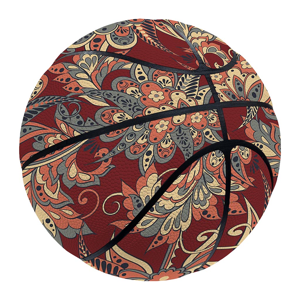 Brick Floral Bohemian Pattern Print Basketball