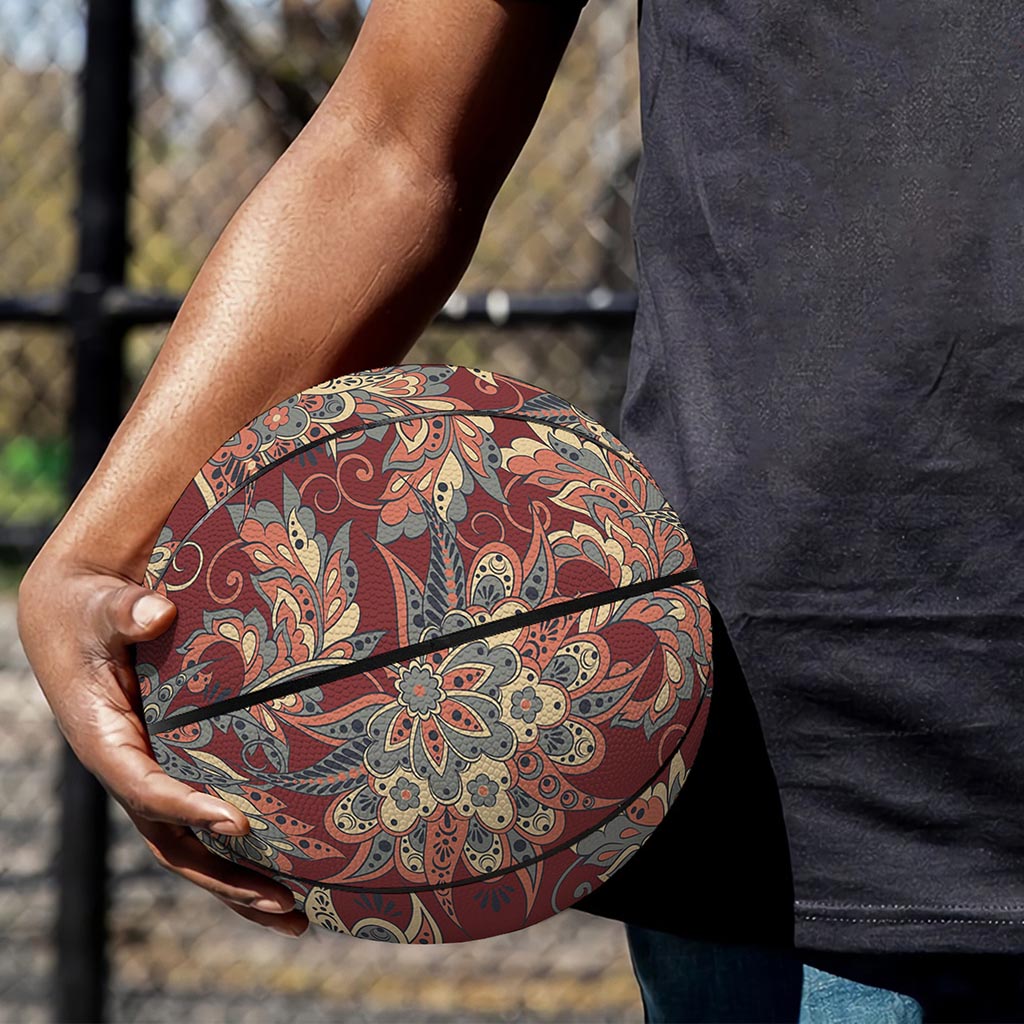 Brick Floral Bohemian Pattern Print Basketball