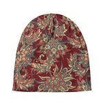 Brick Floral Bohemian Pattern Print Beanie