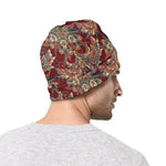 Brick Floral Bohemian Pattern Print Beanie