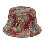 Brick Floral Bohemian Pattern Print Bucket Hat