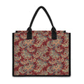 Brick Floral Bohemian Pattern Print Canvas Tote Bag