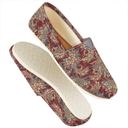 Brick Floral Bohemian Pattern Print Casual Shoes