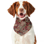 Brick Floral Bohemian Pattern Print Dog Bandana