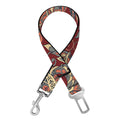 Brick Floral Bohemian Pattern Print Dog Seat Belt