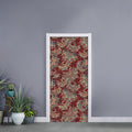 Brick Floral Bohemian Pattern Print Door Sticker