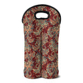 Brick Floral Bohemian Pattern Print Double Neoprene Wine Tote